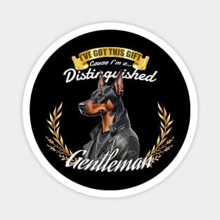 The Distinguished Doberman Gentleman Magnet